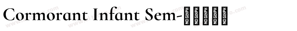 Cormorant Infant Sem字体转换